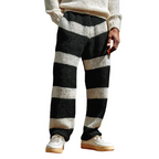 Men's Classic Striped Color-blocked Knit Trousers MTA0893K8U