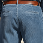 Men's Retro Glossy Corduroy Casual Trousers MTA1063K7P