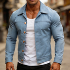 Men's Retro Casual Cotton Button-Up Lapel Jacket MTA2484L3TO